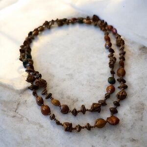 Brown Wooden Necklace